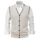 thumbnail image 1 of Chaleco de lana con cuello en V y hebilla para hombre - Color liso, sin cuello, ideal para citas o trabajo - Para todas las estaciones (M-XXXL), 1 of 4