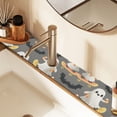 thumbnail image 2 of Yayeee Faucet Mat for Kitchen Sink 30" Diatomite Long Splash Guard Pad, Cute Ghosts, 2 Pack, 2 of 7