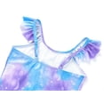thumbnail image 4 of Serdomi Toddler One Piece Swimsuit Beach Bathing Suit Cute Purple Cartoon Mermaid Swimwear for Girls Size 10, 4 of 7