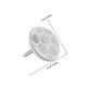 thumbnail image 2 of unbranded 100Ud Chinchetas Reflectantes Plateadas Para Marcar Senderos Y Uso En Exterior Resistente, 2 of 6