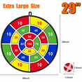 thumbnail image 4 of 29" Large Dart Board for Kids – Includes 12 Sticky Balls | Indoor & Outdoor Fun | Perfect Birthday Ages 3-12 Gift for Boys and Girls, 4 of 5