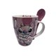 thumbnail image 3 of Juego de 2 tazas de porcelana Disney Stitch Azul Rosa 310ml Con cucharas, 3 of 4