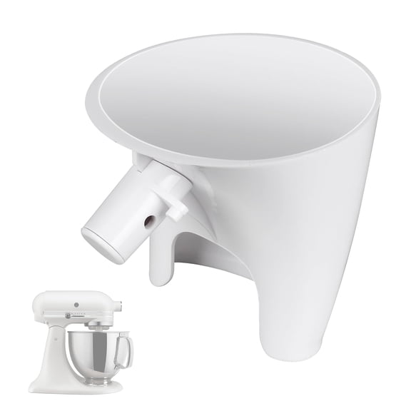 Flour Funnel for Kitchen Aid Mixer, Flour Funnel-Stand Mixer Attachment,for kitchenaid Mixer Attachments,for Kitchen Aid Artisan Tilt-Head Stand Mixer,for Egg Liquid,Easy Pour