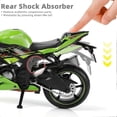 thumbnail image 4 of 1:12 Motorcycle Model Toy Compatible with Kawasaki Ninja ZX6R (Green), 4 of 5