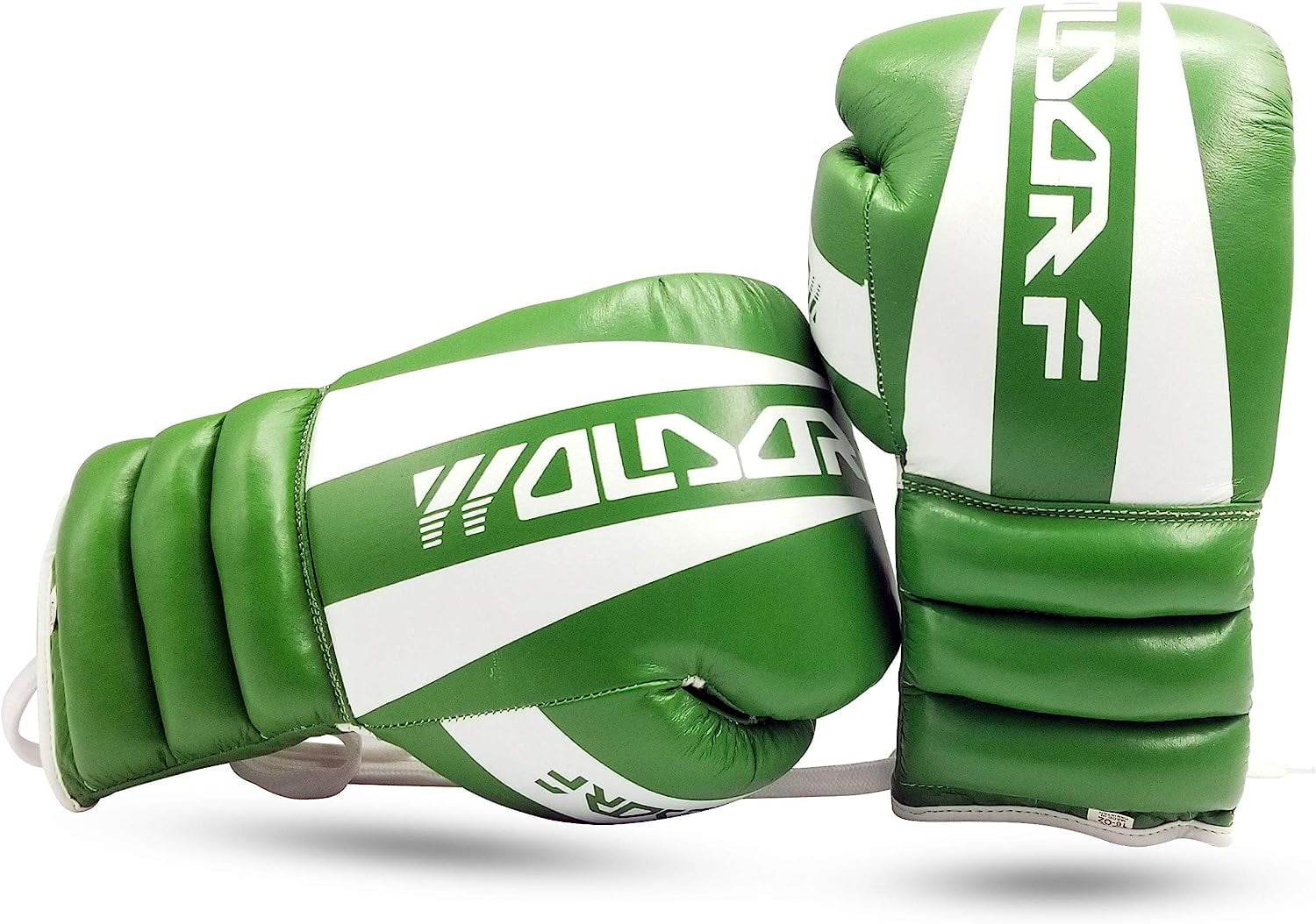 Woldorf USA Boxing Glove Grappling Kickboxing Training Lace up Fighting Boxing Punching Bag Green Best Cowhide Leather Boxing Glove with Woldorf Logo
