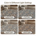 thumbnail image 7 of ODIKA 9'x12' Washable Area Rug Mosaic Interlocking Motif Livingroom Playroom Brushstroke Abstract Boho Refined for Master Suite, California King, Under Bed, Non-Shedding, Easy Care, 7 of 7