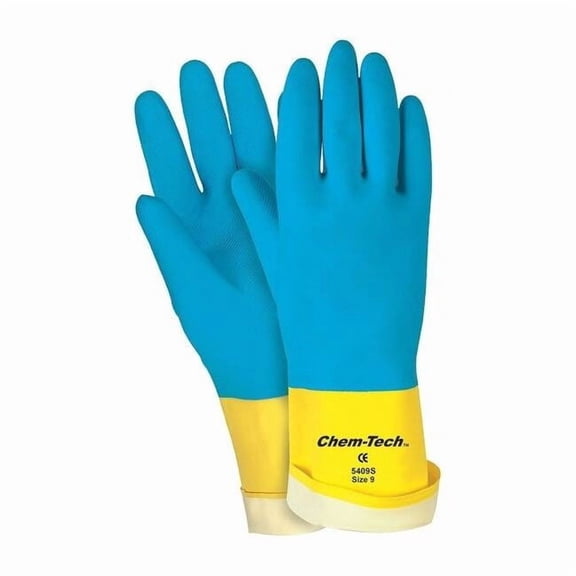Mcr Safety Chemical Gloves,S,12 in. L,Straight,PK12 5407S