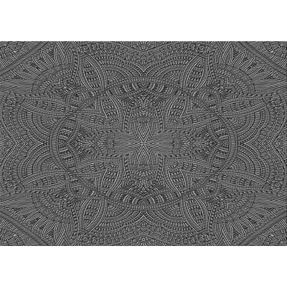 Ahgly Company Indoor Rectangle Patterned Gunmetal Gray Area Rugs, 4' x 6'