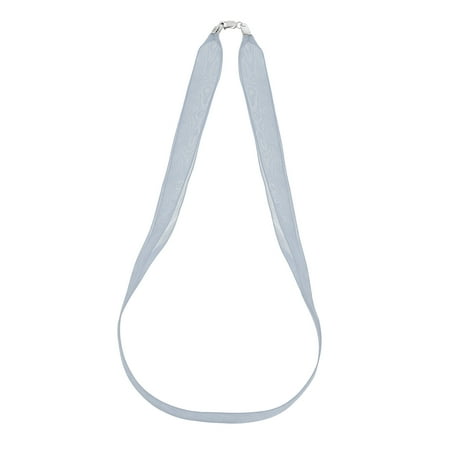 Stylish Silver Double Ribbon Choker Necklace with Sterling Silver Clasp