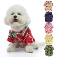 thumbnail image 2 of Cherry Pattern Dog Shirt - Soft Summer Pullover with Lapel Collar - Daily Wear Pet Clothing, 2 of 8
