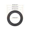 thumbnail image 2 of 2 Pcs 6.5 Inch Foam Speaker Edge Surround Rings 102x155mm(IDxOD) Perforated Subwoofer Rings Replacement Parts Dark Gray, 2 of 7