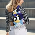 thumbnail image 5 of Zofaai Bluey Pattern Canvas Backpack,Large Capacity Adjustable Shoulder Strap Computer Backpack, Unisex Suitable for Campus and Travel-Small, 5 of 5