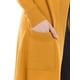 thumbnail image 4 of Cardigan ligero tejido con bolsas color Mostaza AMAD Casual para mujer Talla M, 4 of 4