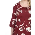 thumbnail image 5 of White Mark Women's Floral Bell Sleeve Tunic and Palazzo Pant Set, 5 of 5
