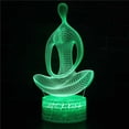 thumbnail image 1 of Luz nocturna LED 3D para yoga que cambia de color para niños con acrílico, 1 of 1