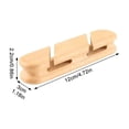 thumbnail image 2 of Wooden Cable Management Adhesive Cord Hider Cable Clip Walnut Cord Organizer Power Strip Holder for Desk Home and Office, 2 of 5