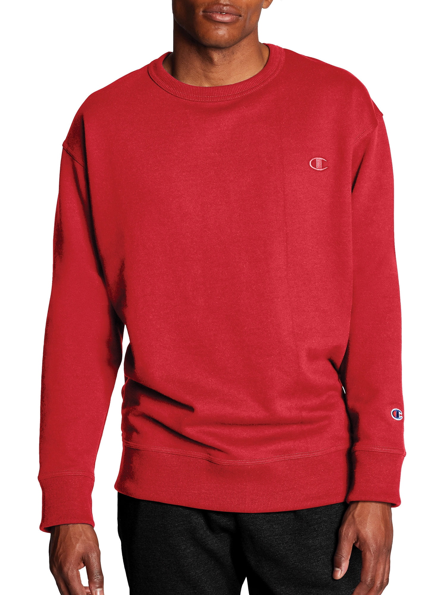 Champion Men's Big and Tall Performance Pullover Crew Neck Fleece 