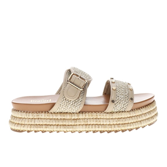 Corkys Womens Walk Of Shame Studded Platform Slide Casual Shoes