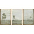 thumbnail image 2 of PixonSign Framed Wall Art Set Green Grunge Country Forest Tree Landscapes Abstract Nature Wilderness Modern Art Decor Minimal Relax/Calm for Living Room, Bedroom, Office - 24"x36"x3 Natural, 2 of 5