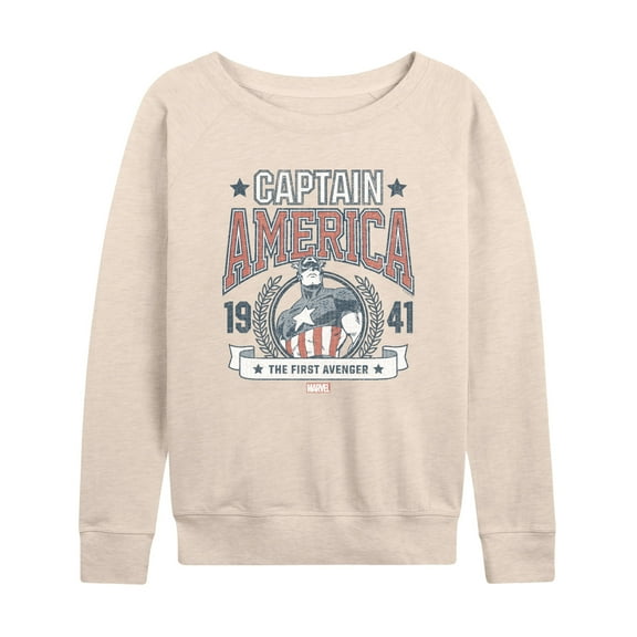 Marvel Captain America - Collegiate - Women's French Terry Pullover Sweatshirt