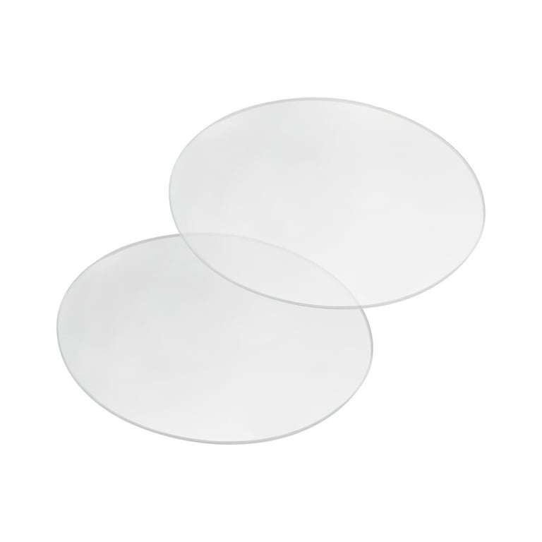 Spec101 Acrylic Cake Disc 6.25in 2 Pack - Round Acrylic Disc Set - 1/8in  Thick