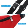 thumbnail image 3 of Unique Bargains Sac Banane, Sac de Taille Imperméable avec Sangle Réglable pour Femmes Hommes Voyage Course Randonnée, Rouge, 3 of 5