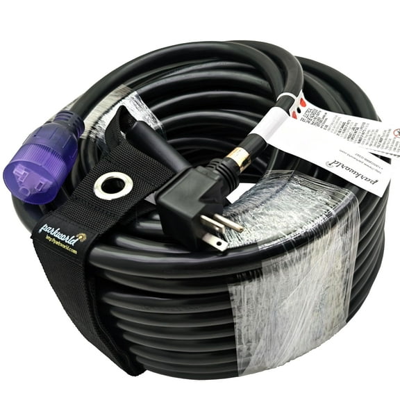 Parkworld 65306 NEMA 5-20 Extension Cord 5-20P to 5-20R (T Blade Female Also for 5-15R Adapter) 125V, 20A, 2500W (100FT)
