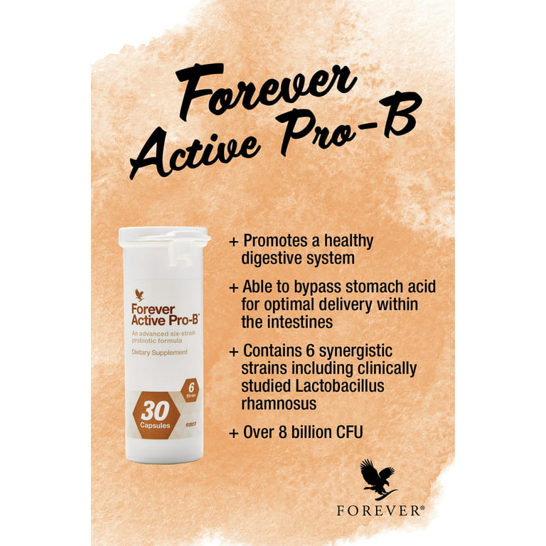 Forever Living Active Pro-B (30 Capsules) Probiotic - Over 8