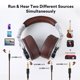 thumbnail image 3 of Auriculares supraaurales OneOdio Studio con cable y micrófono (plateados), 3 of 8