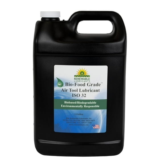 Bio-Food Grade ISO 32 Air Tool Lubricant, 1 Gallon Bottle (87463)