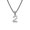 Silver Number 2, variant on Necklaces for Women and Men Number Chain Stainless Steel Dainty Pendant Statement Personalized Cubic Zirconia Jewelry Silver Number 9