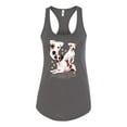 thumbnail image 2 of If It's Not a Jack Russell Terrier It's Just a Dog | Womens Dog Lover Jersey Racerback Tank Top, Dark Grey, X-Large, 2 of 3