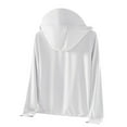 thumbnail image 4 of Baberdicy White Women's Ice And Sun Protective Jacket Light And Breathable Cycling Jacket, Xxl, 4 of 5