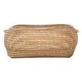 thumbnail image 6 of Kouboo Cambria Rectangular Open Weave Storage Basket, Storage Baskets with Wooden Handles Woven Bin Organizers, Honey Brown, 6 of 6