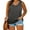 Dark Gray, variant on Plus Size Tank Tops for Women Summer Sleeveless Henley T-Shirts Tops