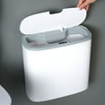 thumbnail image 6 of Frogued Motion Sensor Garbage Basket with Lid Large Capacity Punch-free Smart Intelligent Induction Trash Can for Kitchen Office Bathroom (Grey B), 6 of 13