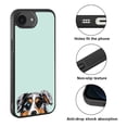 thumbnail image 2 of WIRESTER Shockproof Soft Rubber Cover Case for Apple iPhone 16e 6.1" 2025, Animal Merle Aussie Australian Shepherd Dog On Aero Blue Background, 2 of 5