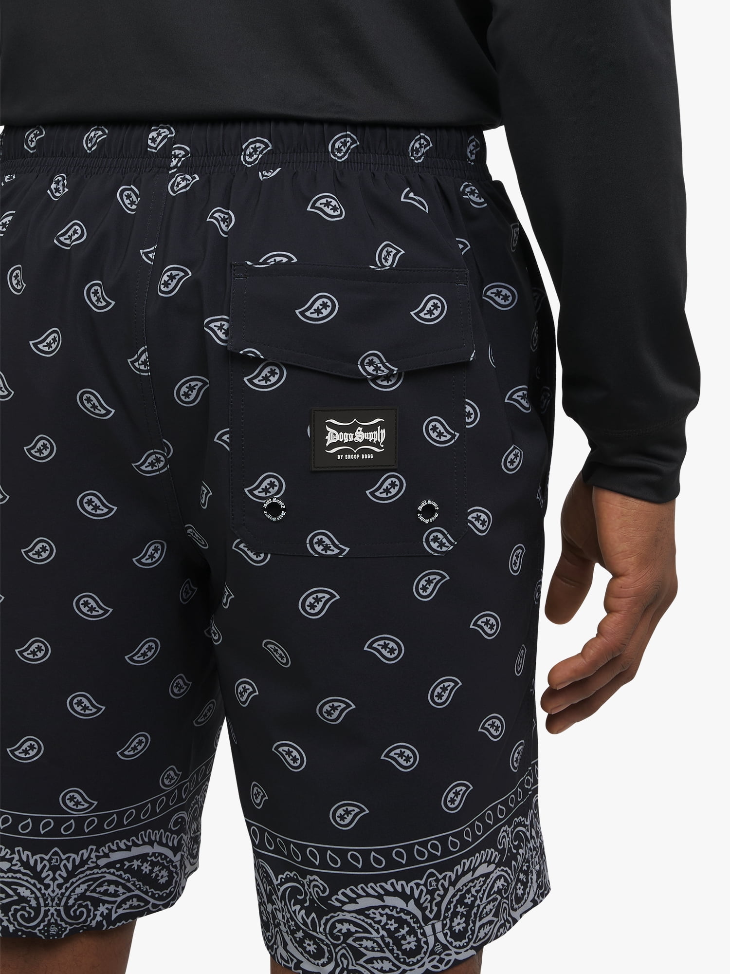 Dogg Supply by Snoop Dogg Men's Paisley E-Board Swim Trunks, 9" Inseam, Sizes S-3XL