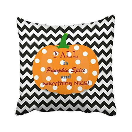 Nice Throw Pillows WinHome Decorative Pillowcases Pumpkin Spice And Everything Nice Fall Throw Pillow Covers Cases Cushion Cover Case Sofa 18x18 Inches Two Side ()