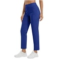thumbnail image 2 of Inglocry Women's Golf Pants with 2 Pockets 7/8 High Waisted Stretch Ankle Pants for Women Business Casual Travel Athletic Work Blue M, 2 of 6