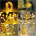 thumbnail image 3 of Solar Power Copper Wire Decorative String Lights Holiday Christmas Light Total Length 21.9 Meters with Eight Functions, 3 of 10