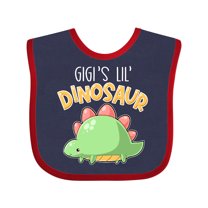 Inktastic Gigi's Lil' Dinosaur with Cute Stegosaurus Boys or Girls Baby Bib