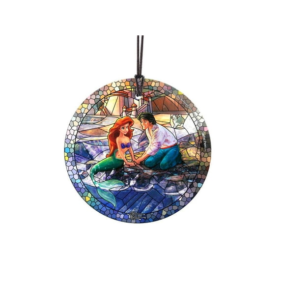 Disney (The Little Mermaid - Stained Glass) StarFire Prints™ Hanging Glass Print