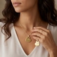 thumbnail image 3 of Beautlace Reversible Heart Pendant Necklace for Women,18K Gold Plated Double-Sided CZ Love Heart Necklace,Love Jewelry Gift for Mom Wife Girlfriend, 3 of 10
