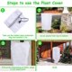 thumbnail image 4 of Paquete de 2 fundas protectoras para plantas de hibernación, velo protector de hibernación con cremallera para árboles, palmeras, uso en exteriores (80 x 100) esquí esquí Gafas de esquí, 4 of 5