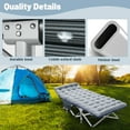 thumbnail image 4 of MOPHOTO 2PK Oversized Folding Camping Cot for Adults, XXL Portable Folding Bed with Carry Bag & Pearl Mattress, Oxford Strong Heavy Duty Sleeping Cots for Indoor & Outdoor Use, 4 of 10
