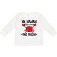 thumbnail image 3 of Inktastic Mamaw Loves Me Grandson Gift Boys or Girls Long Sleeve Toddler T-Shirt, 3 of 5