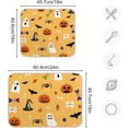 thumbnail image 3 of Coolnut Halloween Ghost Pumpkin Dish Drying Mat Absorbent Reversible Drying Pad Dish Drainer Rack Mat for Kitchen Countertops Sinks,24"x18", 3 of 6