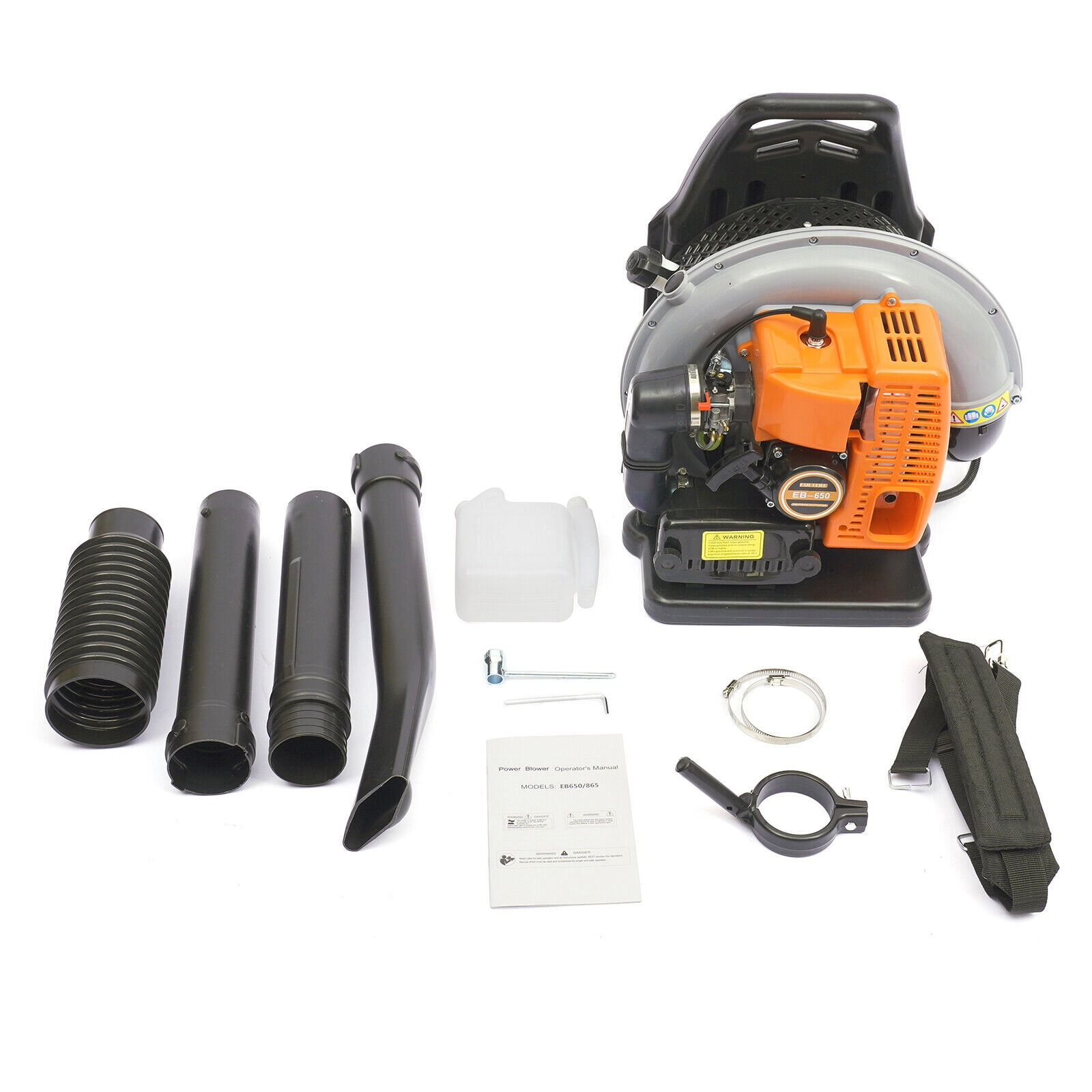 63cc 2 Stroke Backpack Gas Powered Leaf Blower Commercial Grass Lawn Blower with Single Cylinder Gasoline Engine