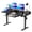 Black, variant on 55.1 Inch Electric Standing Desk with 2 Drawers & Keyboard Tray, Adjustable Home Office Desk Ergonomic Sit to Stand Computer Desk with Hooks for Gaming & Work,White